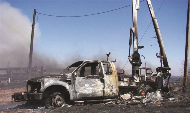 When the Rural Electric Cooperative (REC) power company of Oklahoma had concerns about the safety of one-man crews in the field, GPS Insight provided panic buttons on key fobs. Five months later, a lineman was in his bucket when a hydraulic line burst and ignited his vehicle. He was able to lower the boom and reach ground safely, though he had left his cell phone in the truck. Pressing the panic button alerted dispatch to the emergency while the telematics system identified his location.